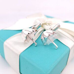 Vintage Tiffany & Co. Sterling Silver Umbrella Men`s Cuff Links Cufflinks